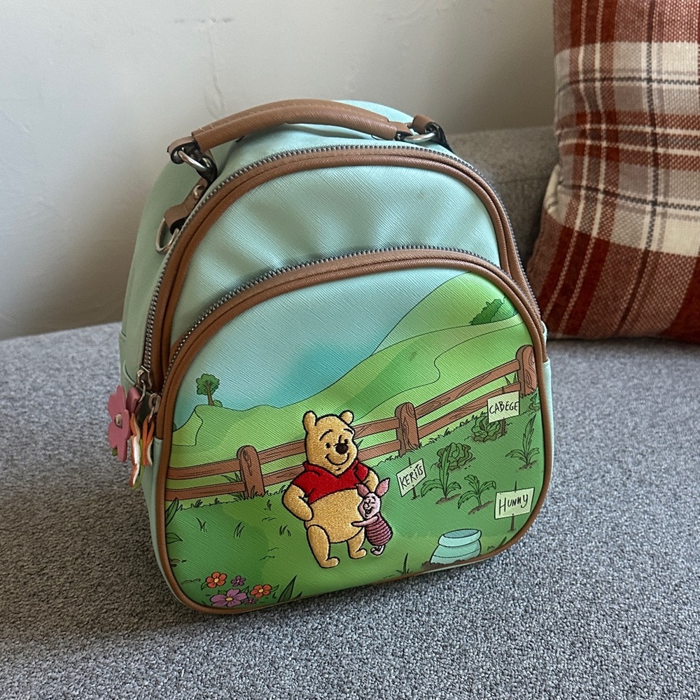 Disney Pastel Green Winnie the Pooh Backpack